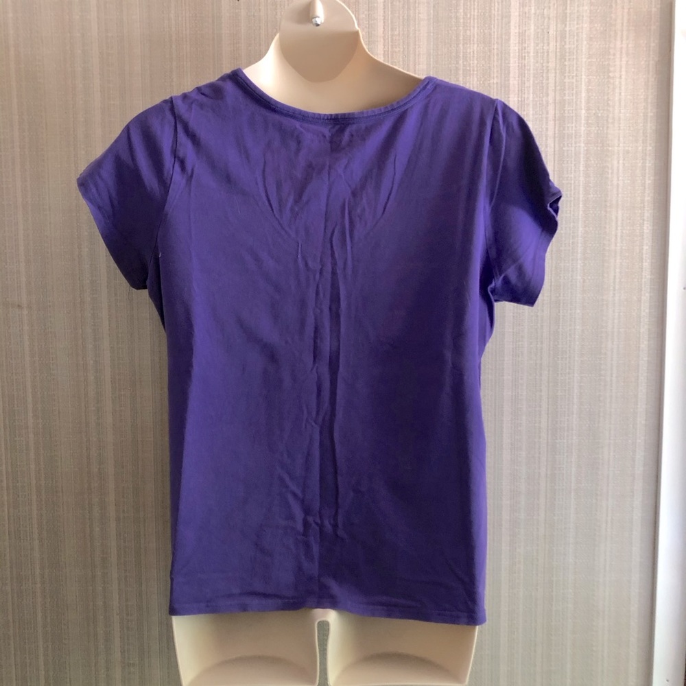 Pennington’s Form Fit Purple Tee - Picture 3 of 6
